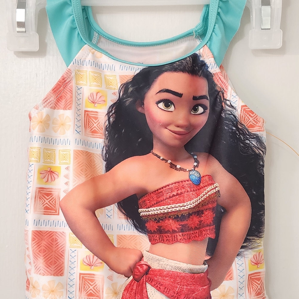 Disney Store Moana Swim Suit 2pc.  Girls Size:  2T       NWOTS - Picture 2 of 5